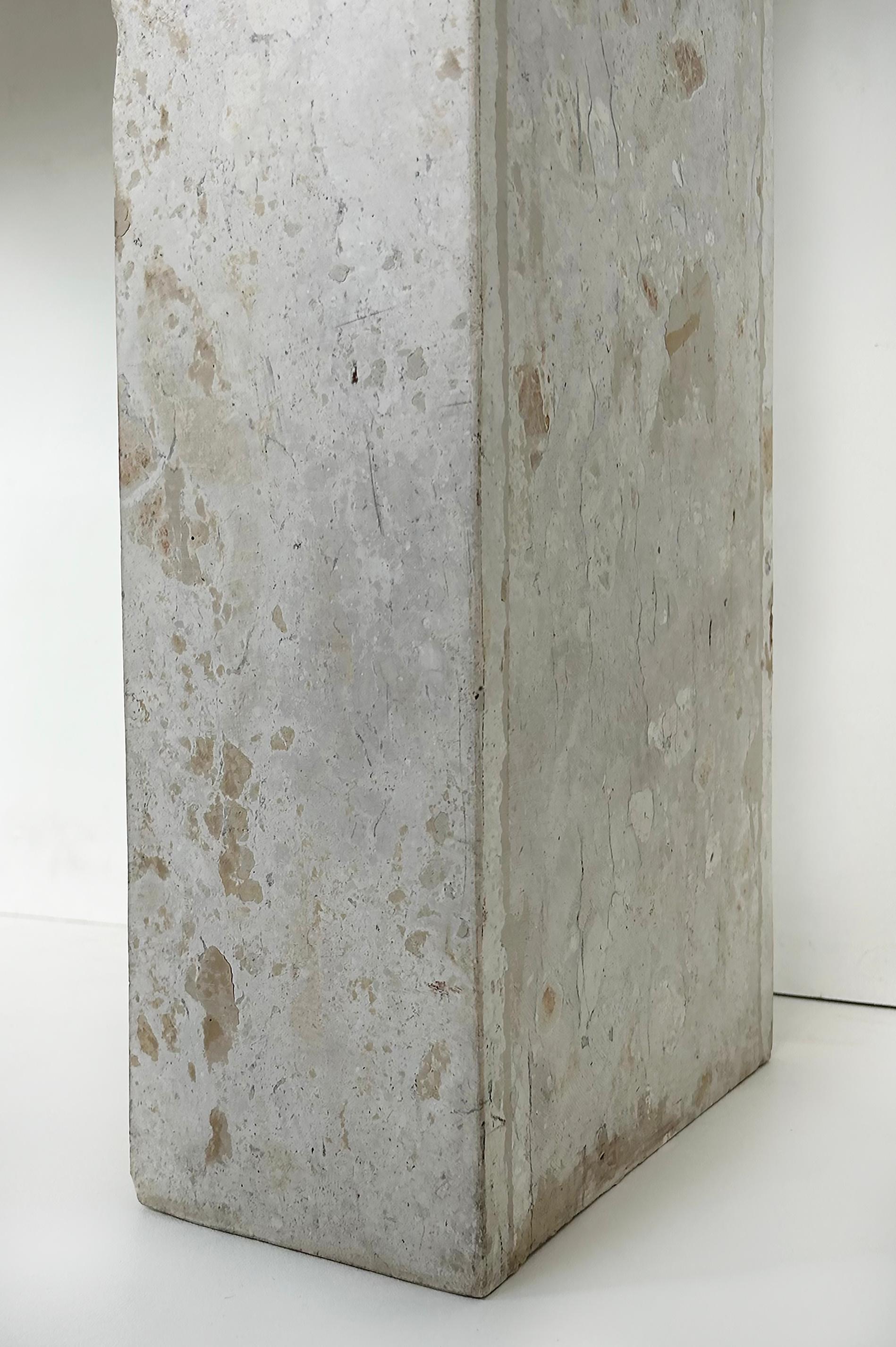 Brazilian Travertine Console Table by Architect and Designer Jorge Elias For Sale 7