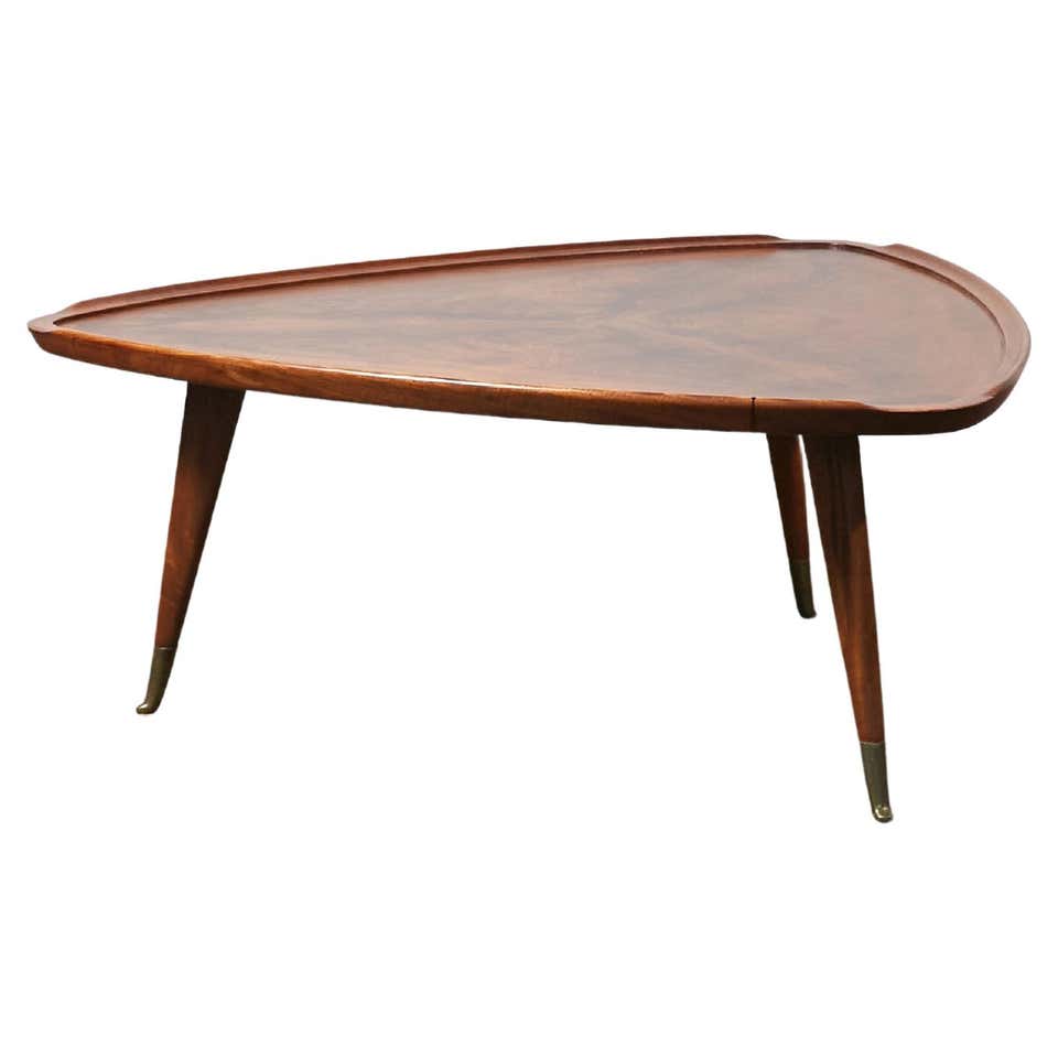 Brazilian Triangular Coffee Table in the Manner of Giuseppe Scapinelli ...