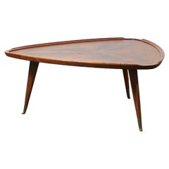 Brazilian Triangular Coffee Table in the Manner of Giuseppe Scapinelli