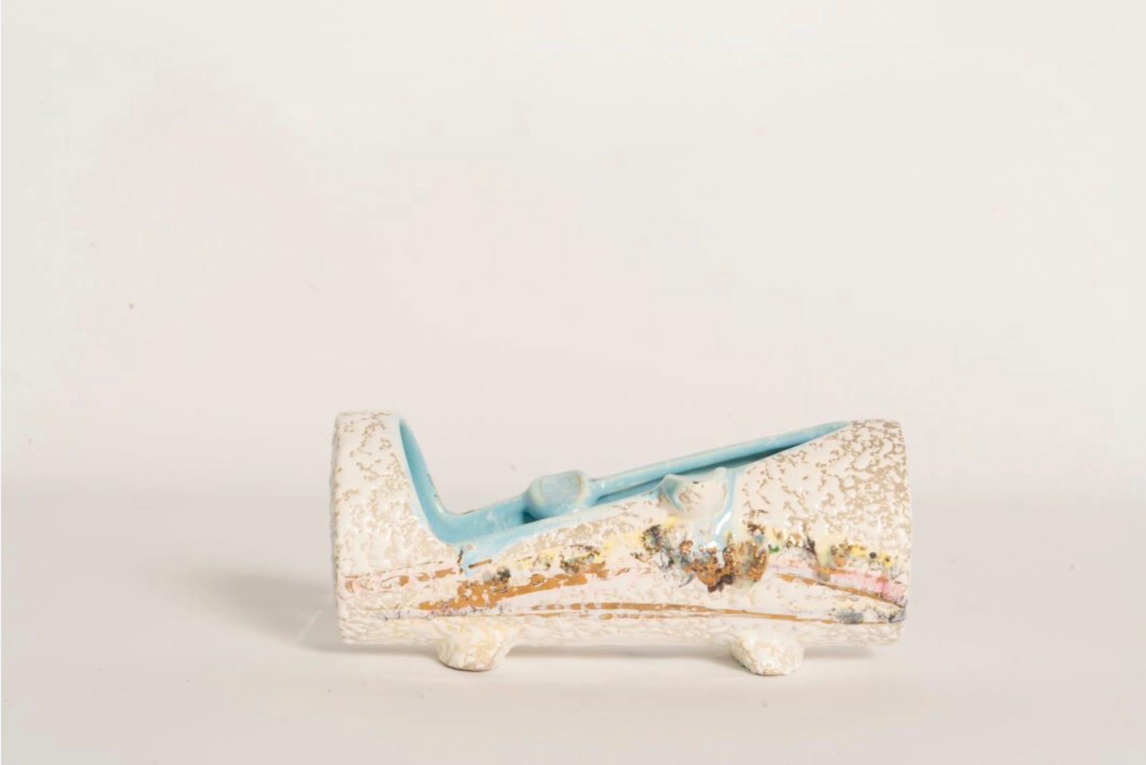 Ceramica brasiliana Tupy. Posacenere in ceramica, Brasile, 1950 ca. In condizioni buone in vendita a PARIS, FR