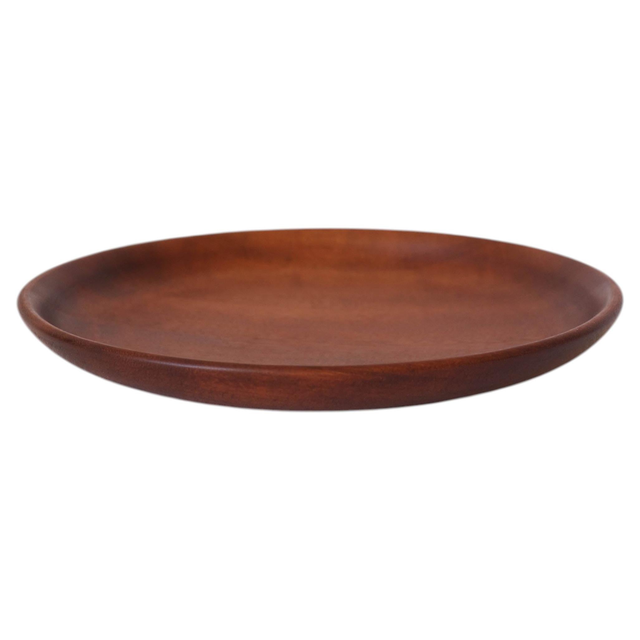 Brazilian Turned Solid Imbuia Wood Bowl, 1970s