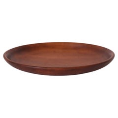 Brazilian Turned Solid Imbuia Wood Bowl, 1970s