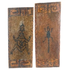 Brazilian Wai Wai Tribal Cassava Graters Circa 1945 Pair