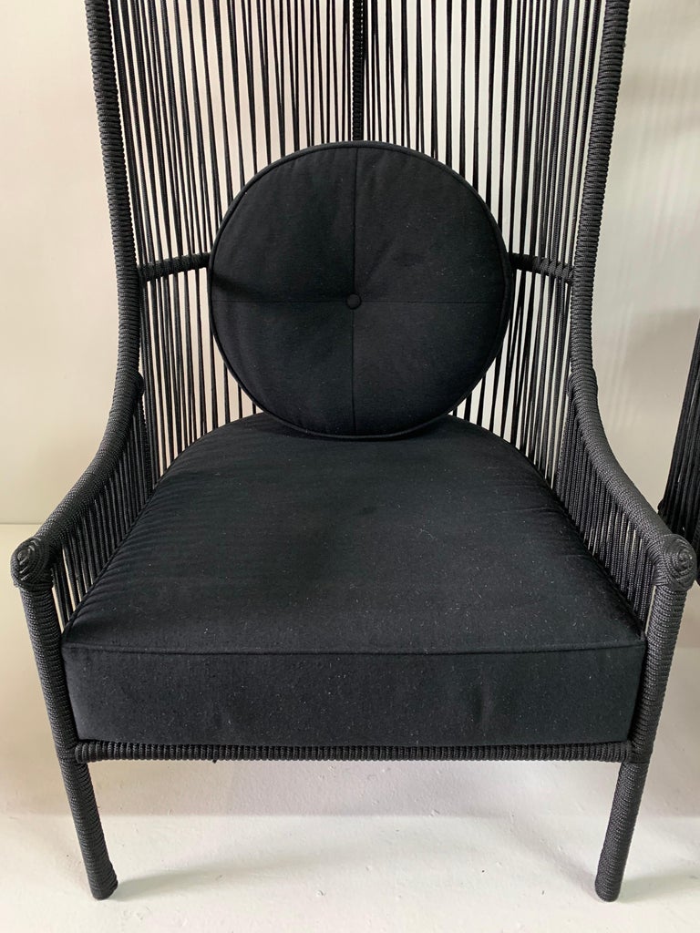 Brazilian Woven Nautical Rope Cocoon Chairs, Pair at 1stDibs nautical