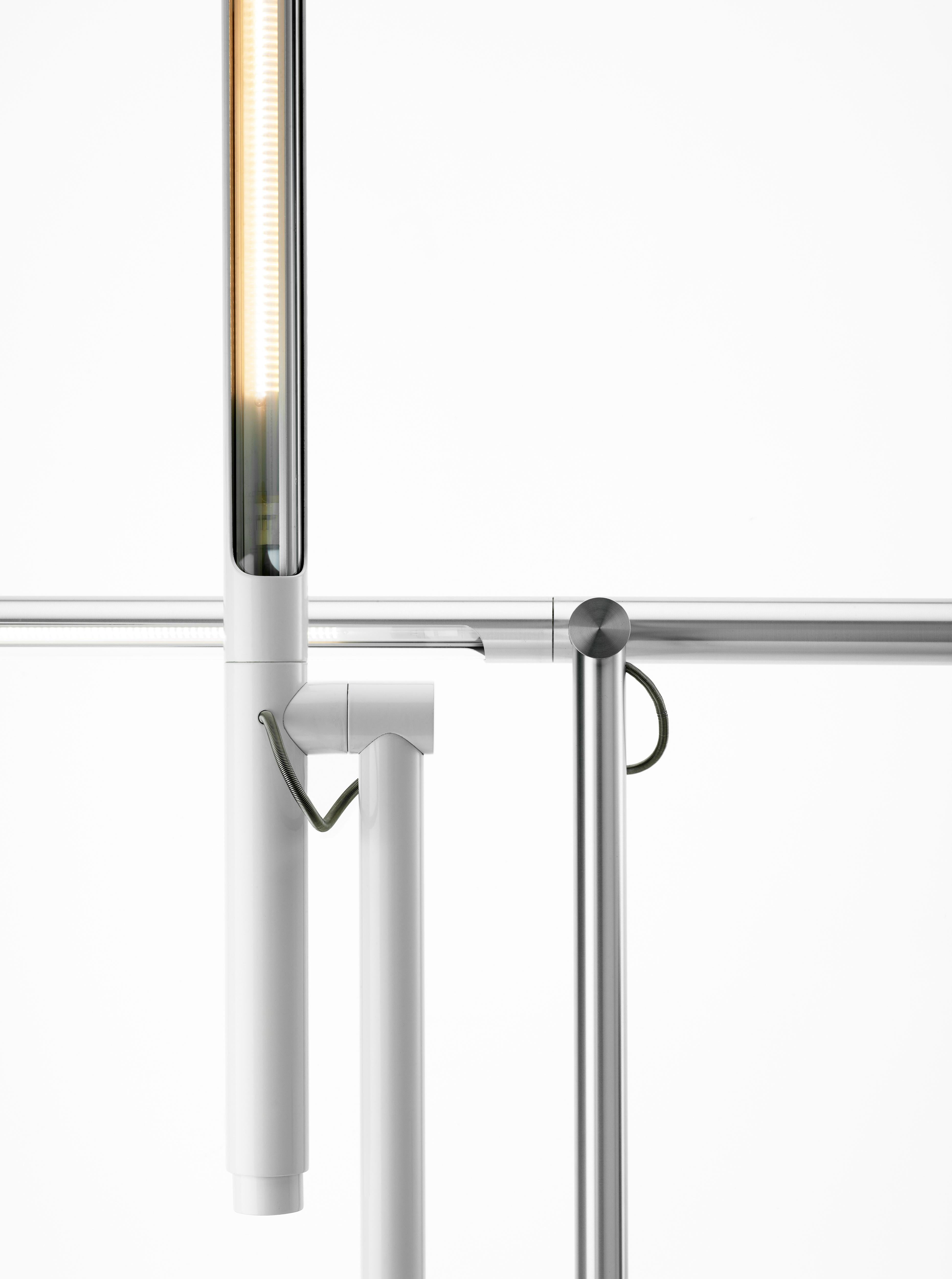 Brazo Tischlampe in Silber von Pablo Designs im Zustand „Neu“ im Angebot in San Francisco, CA