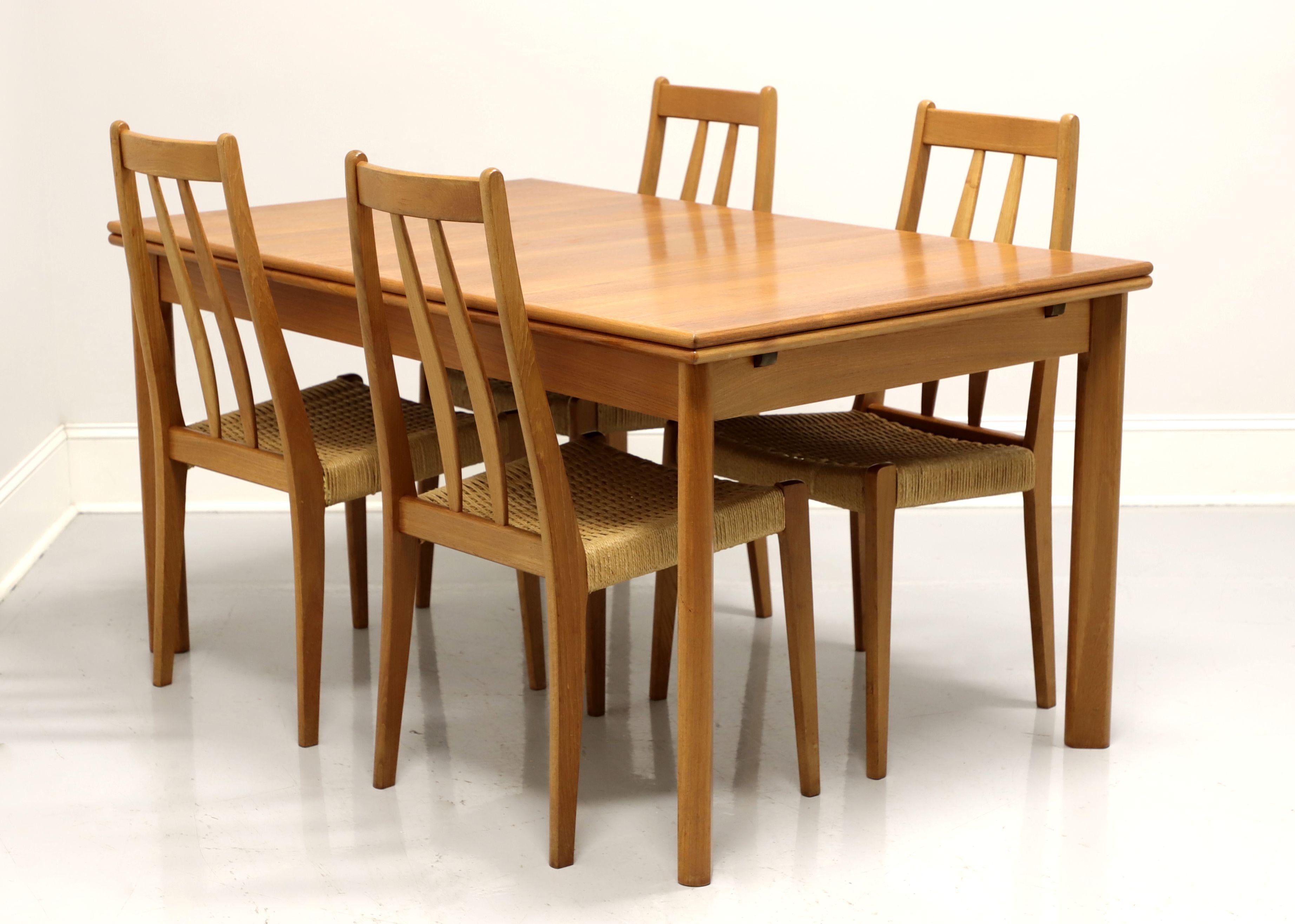 BRDR FURBO Mid 20th Century Danish Modern Teak Dining Set - Table & Four Chairs 13