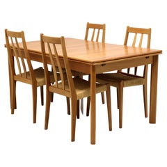 BRDR FURBO Mid 20th Century Danish Modern Teak Dining Set - Table & Four Chairs