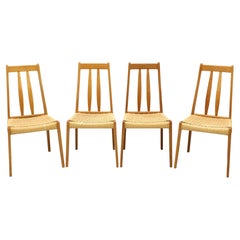 Vintage BRDR FURBO Mid 20th Century Danish Modern Teak Dining Side Chairs - Set of 4