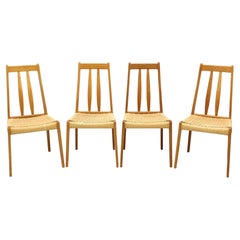 BRDR FURBO - Chaises de salle à manger d'appoint en teck de style danois moderne du milieu du XXe siècle - Lot de 4