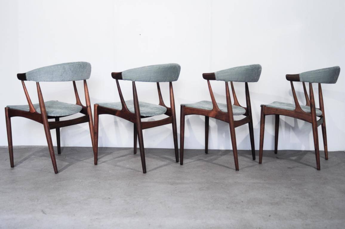 Scandinavian Modern Brdr. Johannes Andersen for Andersens Møbelfabrik Model Ba 113 Dining Chairs, De For Sale
