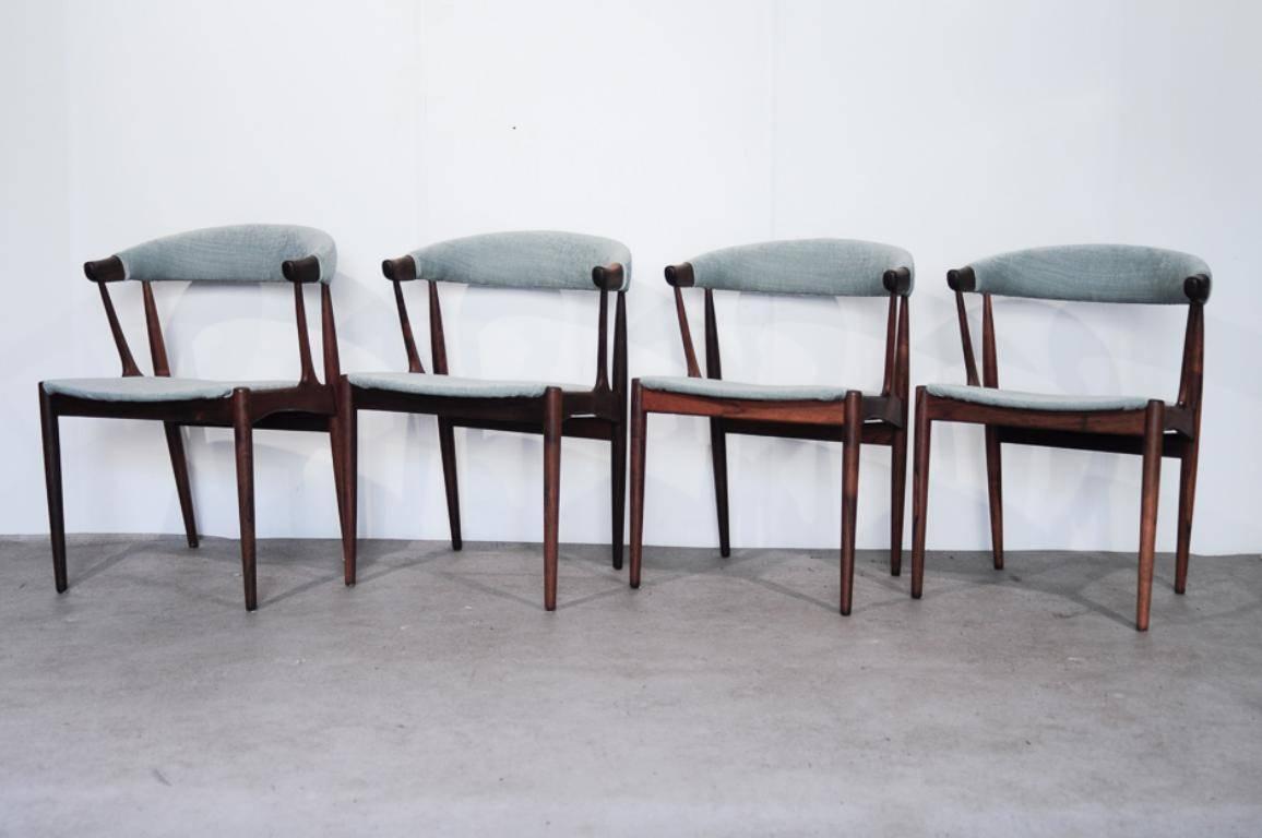 Brdr. Johannes Andersen for Andersens Møbelfabrik Model Ba 113 Dining Chairs, De In Excellent Condition For Sale In Lijnden, Noord-Holland