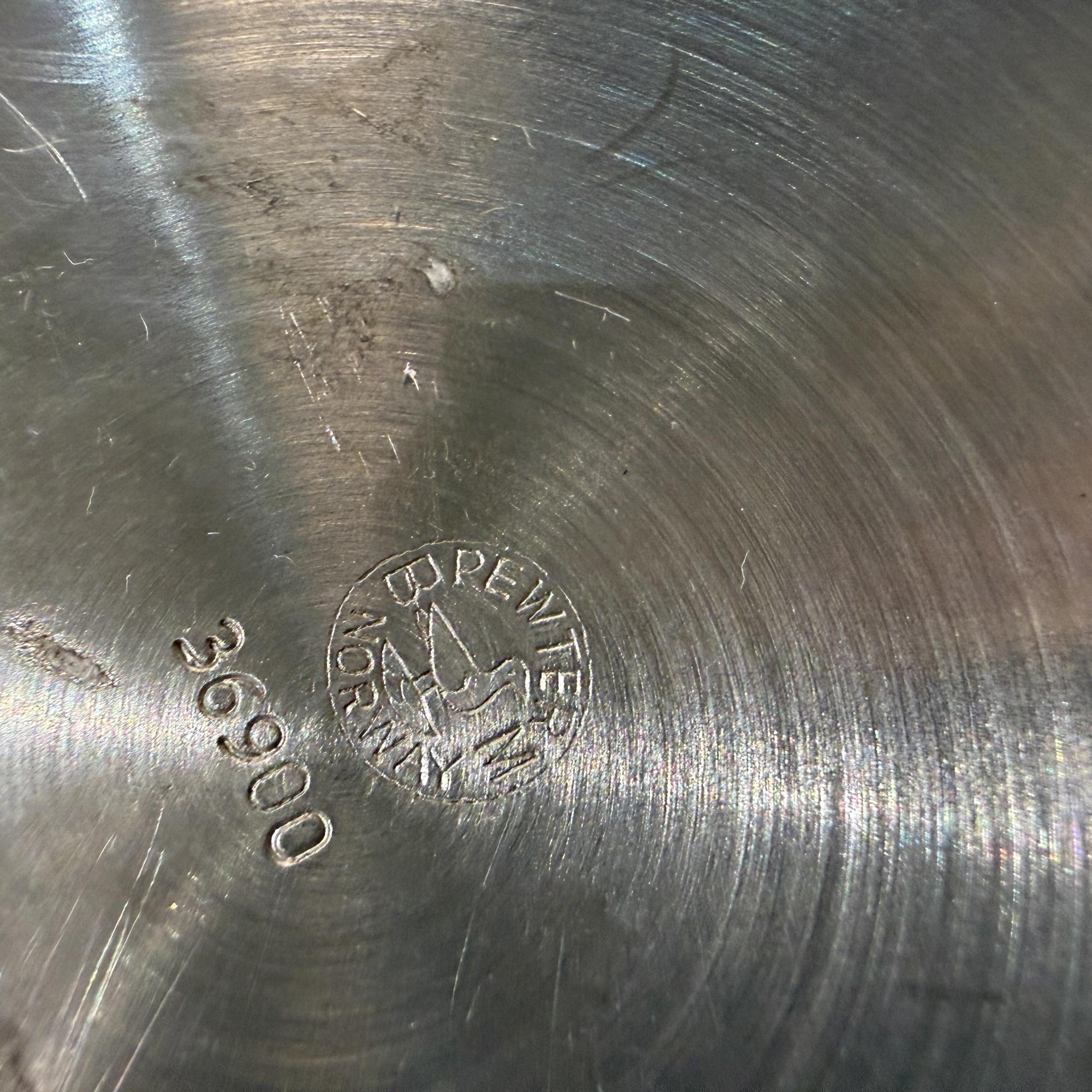 Brødrene Mylius Norwegen Zinn Tee Kaffeekannen Scandinavian Modern im Angebot 6