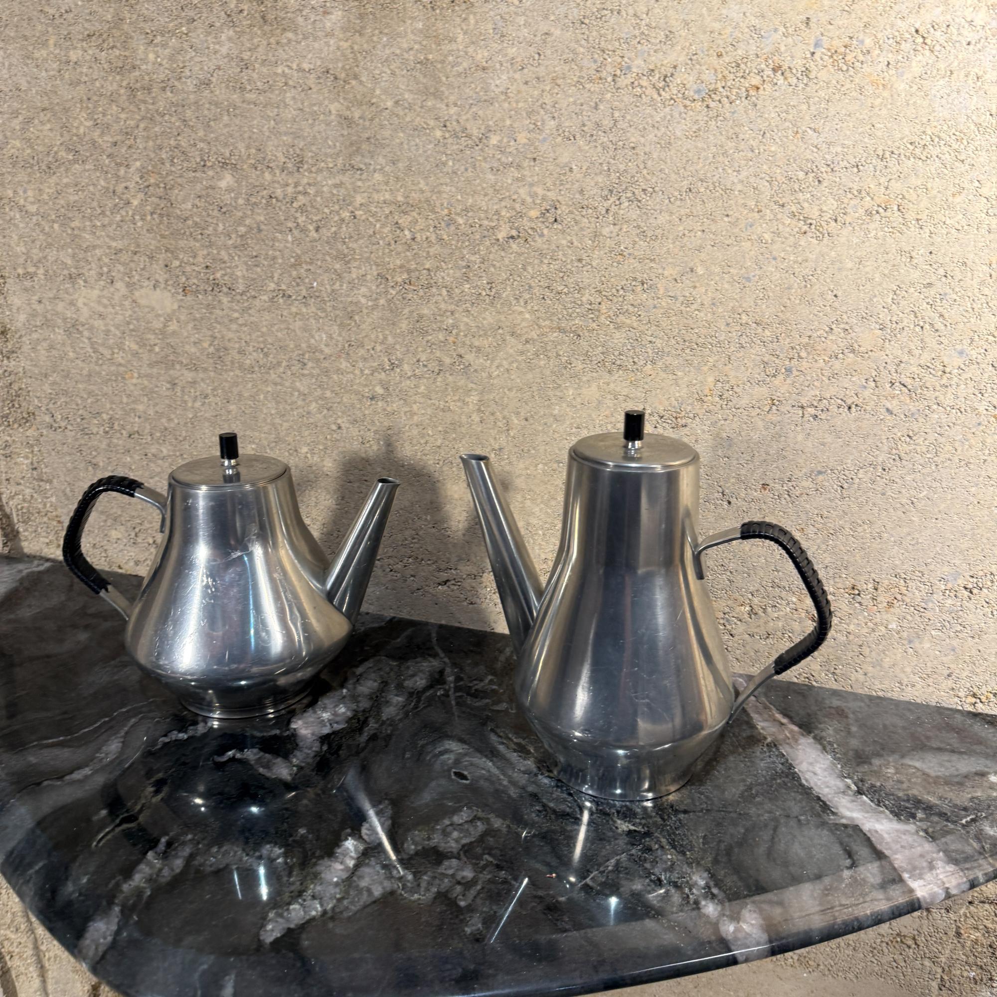 Brødrene Mylius Norwegen Zinn Tee Kaffeekannen Scandinavian Modern (Norwegisch) im Angebot