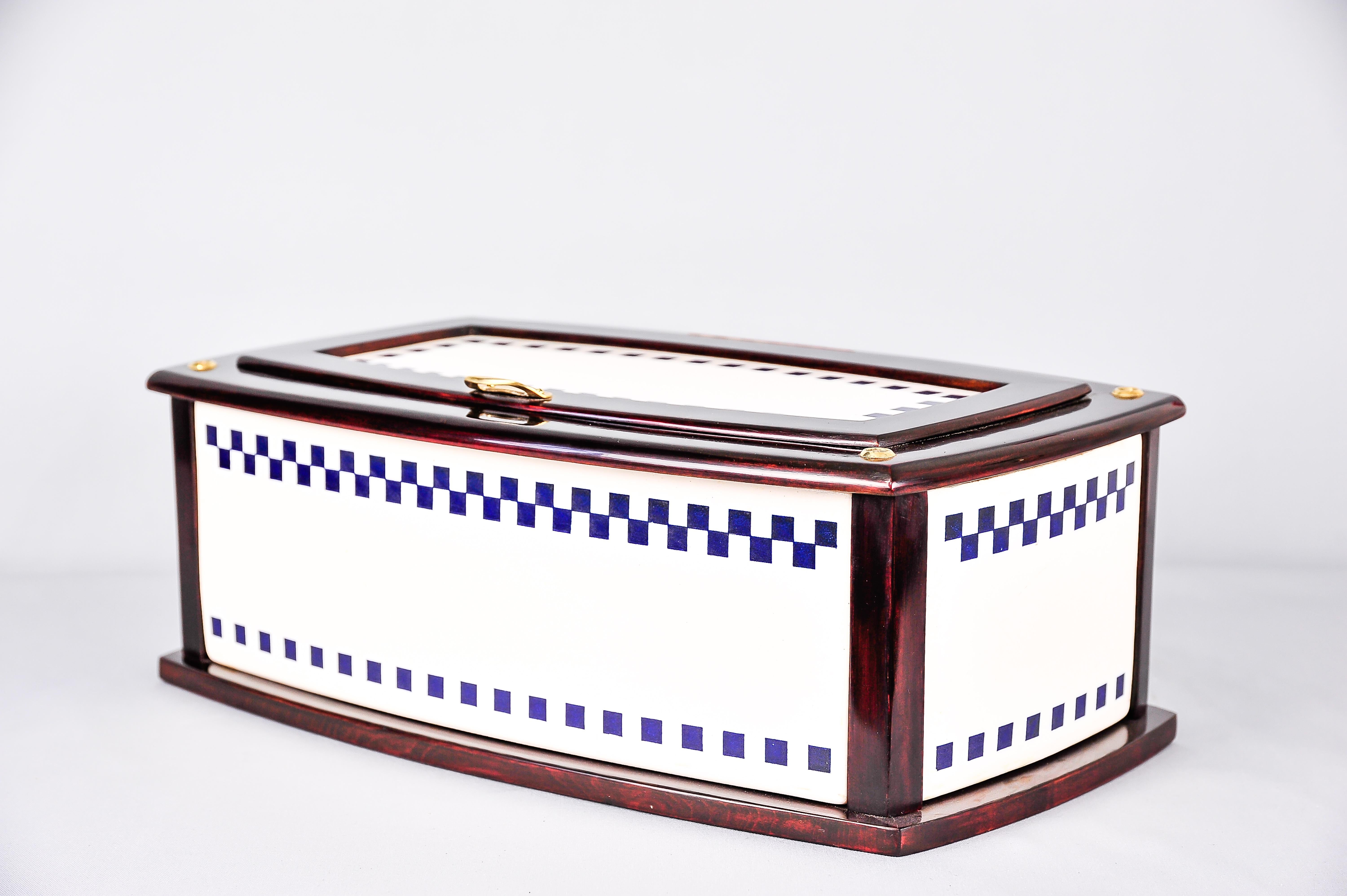 Painted Bread Box by Josef Maria Olbrich, circa 1900s