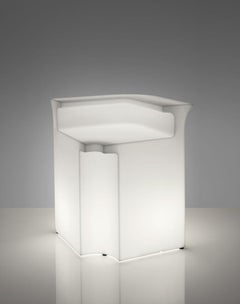 Break Corner Lighted Bar Counter by SLIDE Studio