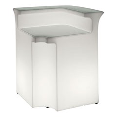 Break Corner Lighted Bar Counter by SLIDE Studio