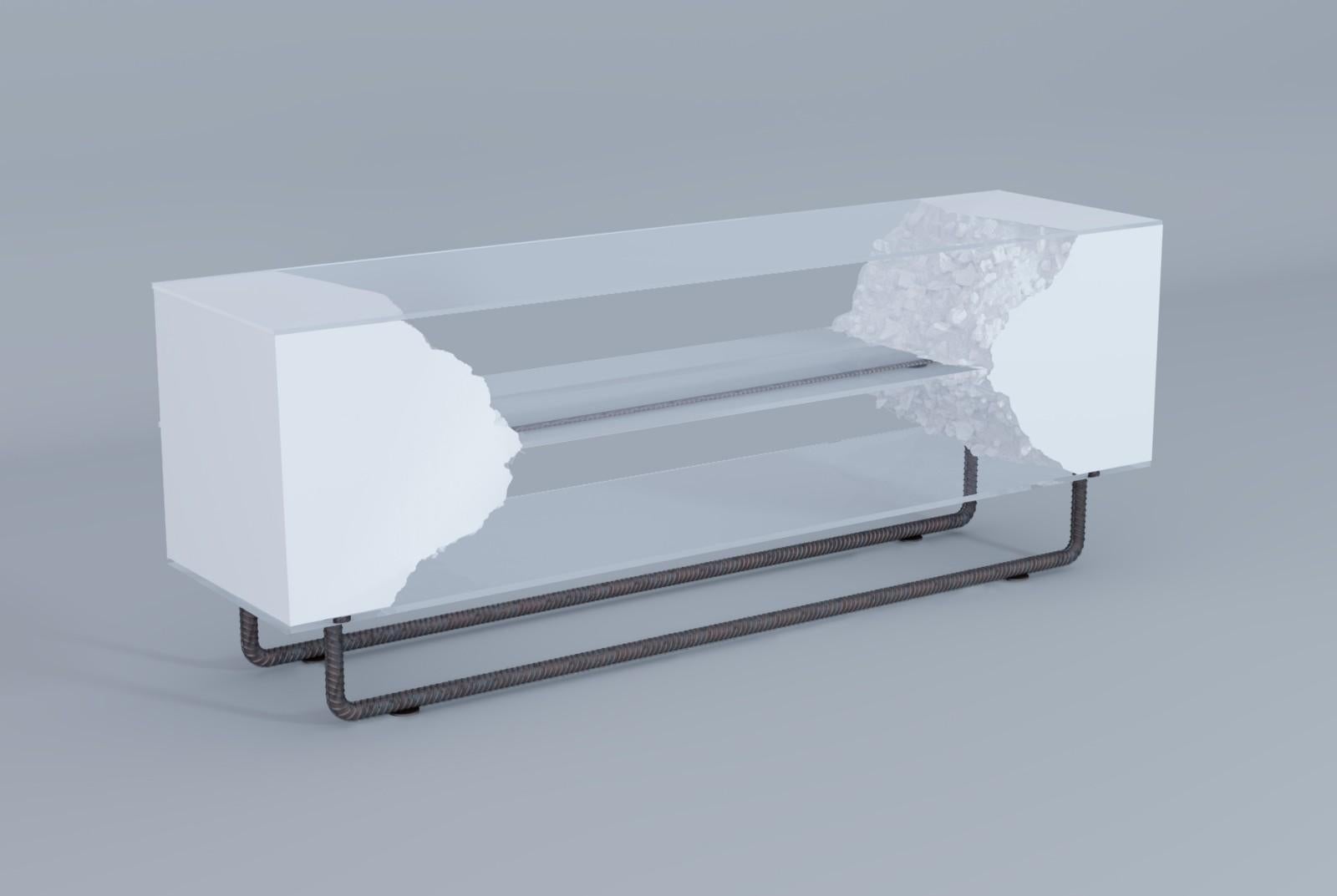 Break Free Console Table by PANOPTIKUM COLLECTIONS In New Condition For Sale In Geneve, CH