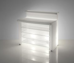 Break Line Lighted Bar Counter by SLIDE Studio