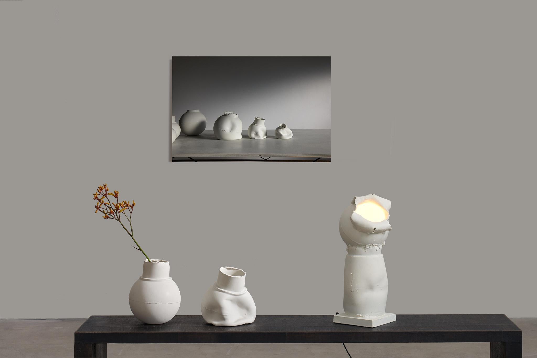 Glazed Break the Mold: Breganze+Fara ceramic lamp by Jenna Basso Pietrobon For Sale