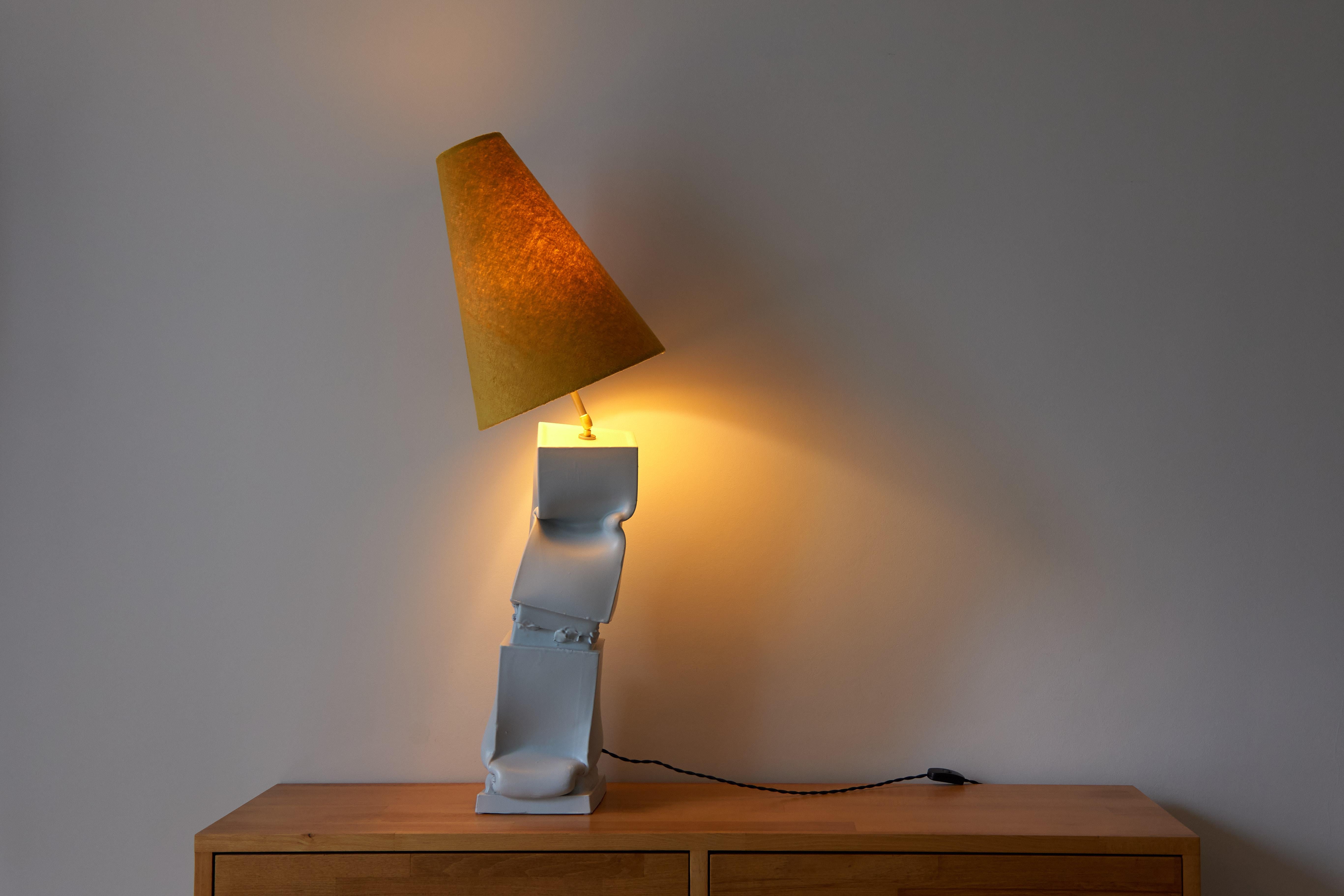 Italian Break the Mold: Brenta+Brenta ceramic lamp by Jenna Basso Pietrobon For Sale