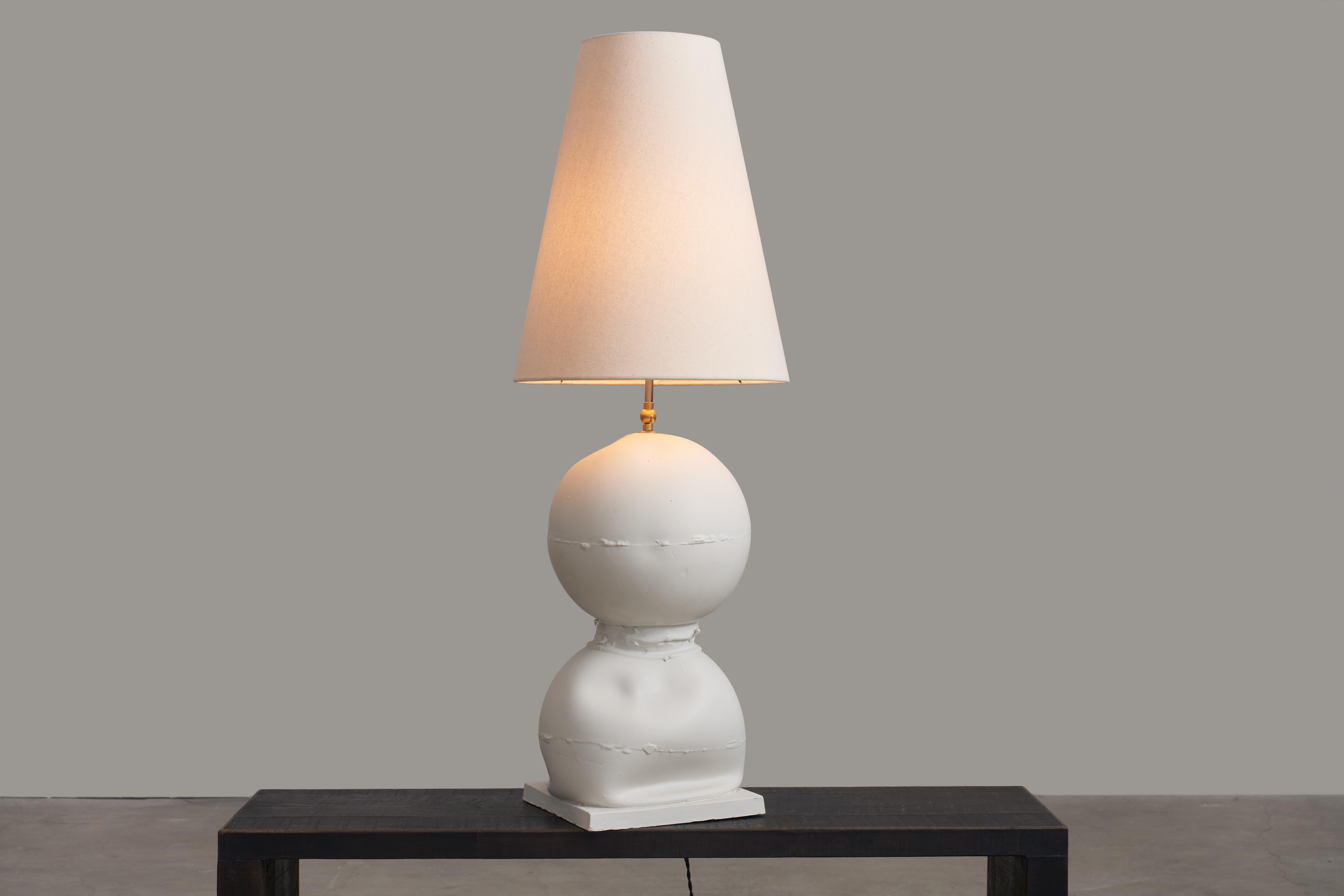The Cassola+Cassola is a handmade ceramic lamp and part of a project entitled Break the Mold by artist Jenna Basso Pietrobon. Made in her family’s hometown of Nove di Bassano (an hour drive from Venice, Italy). Each lamp is unique and the lampshade