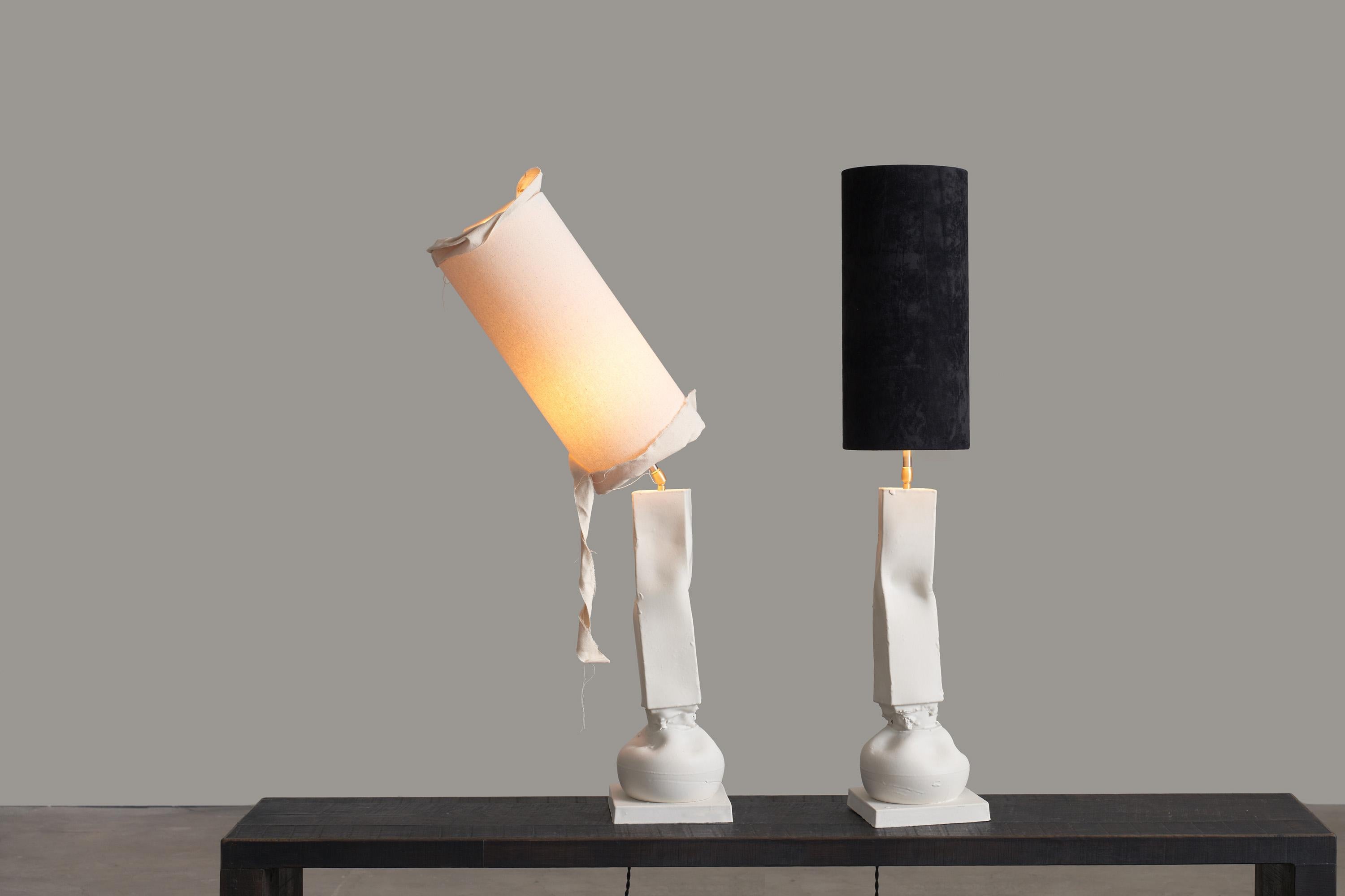 Italian Break the Mold: Nove+Crespano ceramic lamp set by Jenna Basso Pietrobon For Sale