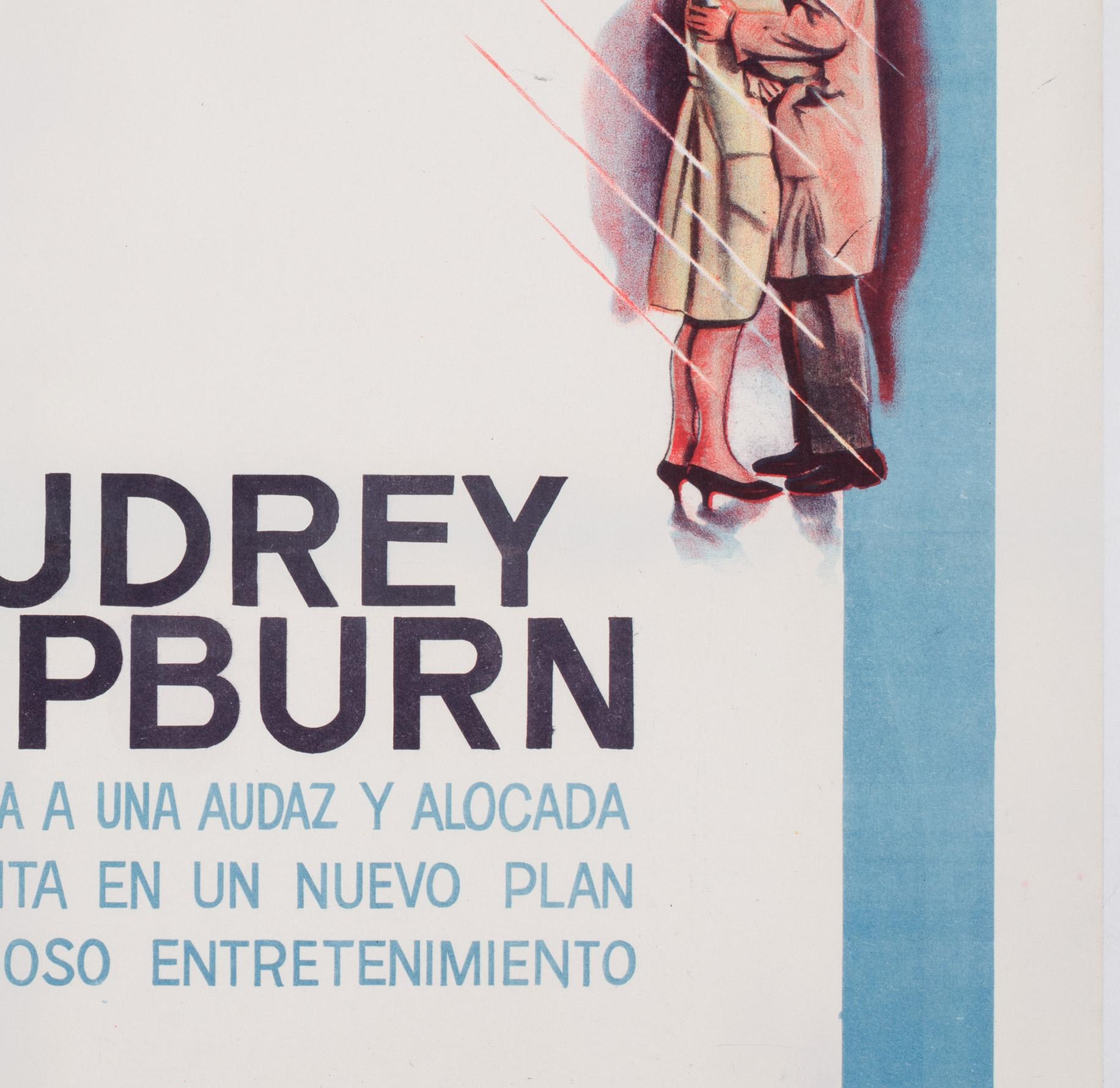 Frühstück bei Tiffany's 1961 Argentinischer Film Filmplakat Audrey Hepburn (Papier) im Angebot