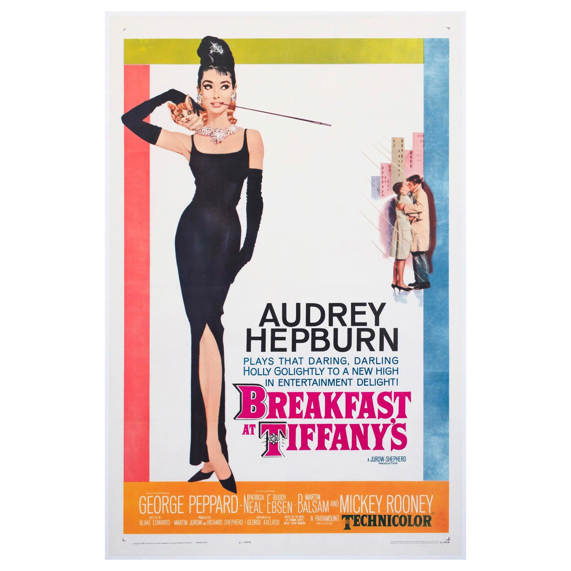 Breakfast at Tiffany's 1961 US 1 Sheet Film Poster, Robert The en vente