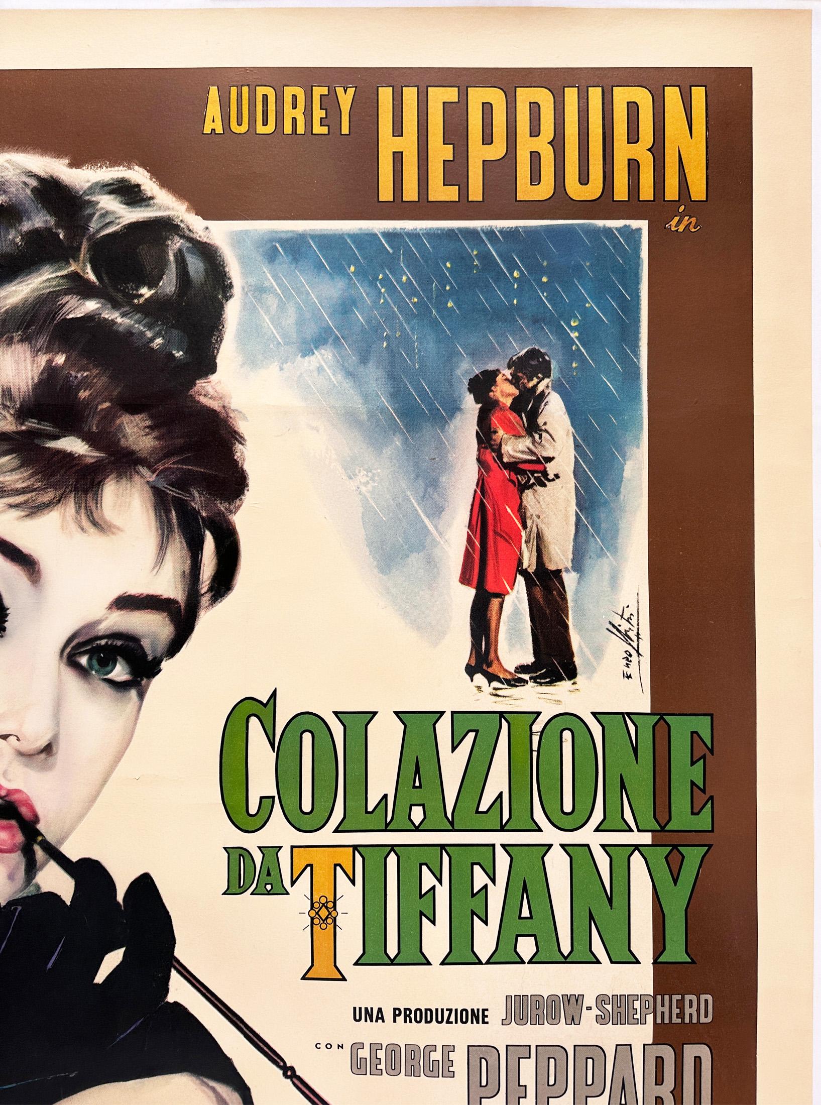 BREAKFAST AT TIFFANYS 1962 Italian 2 Foglio FILM Movie POSTER, ENZO NISTRI Bon état - En vente à Bath, Somerset