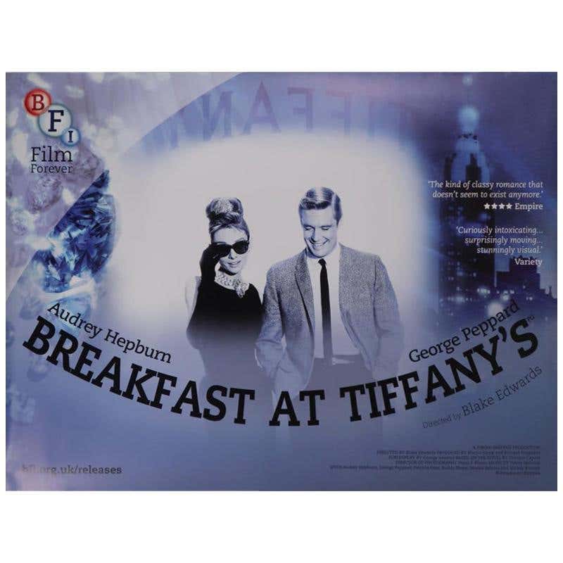 Original 1965 Movie Poster For Breakfast At Tiffany's, Starring Audrey ...