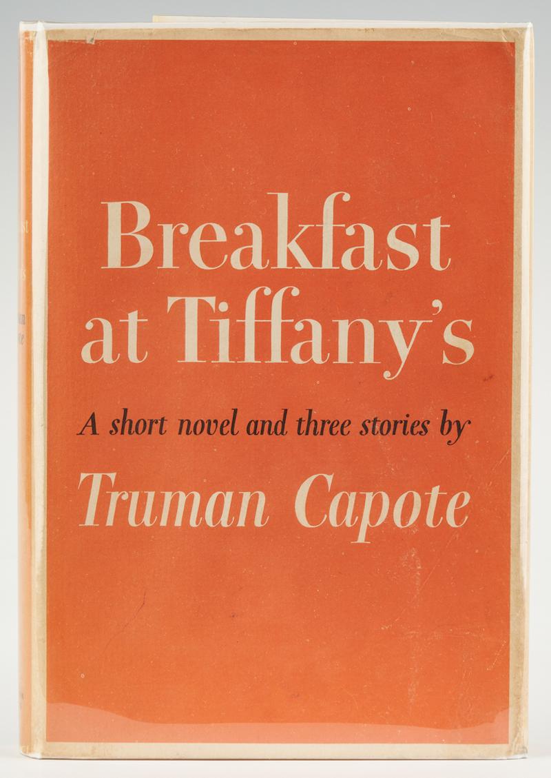 Mid-20th Century Breakfast at Tiffany's A Short Novel and Three Stories, Signed by Truman Capote