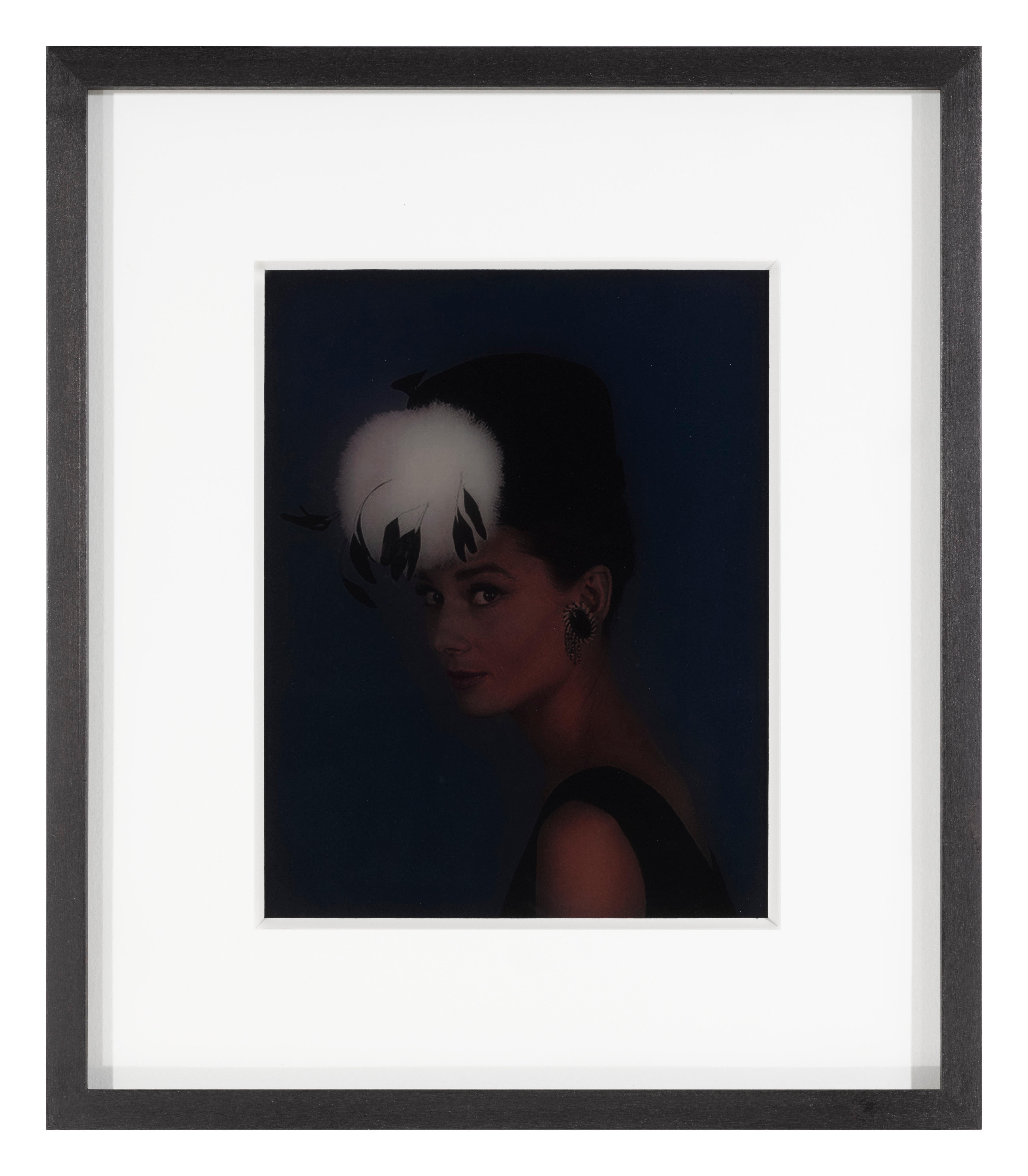 Original US Studio Issued fotografische Kunst Transparenz für die legendäre 1961 Audrey Hepburn Komödie, Romantik. Der Film wurde von Blake Edwards inszeniert und zeigt Audrey Hepburn und George Peppard. Dies ist zweifelsohne Hepburns berühmteste