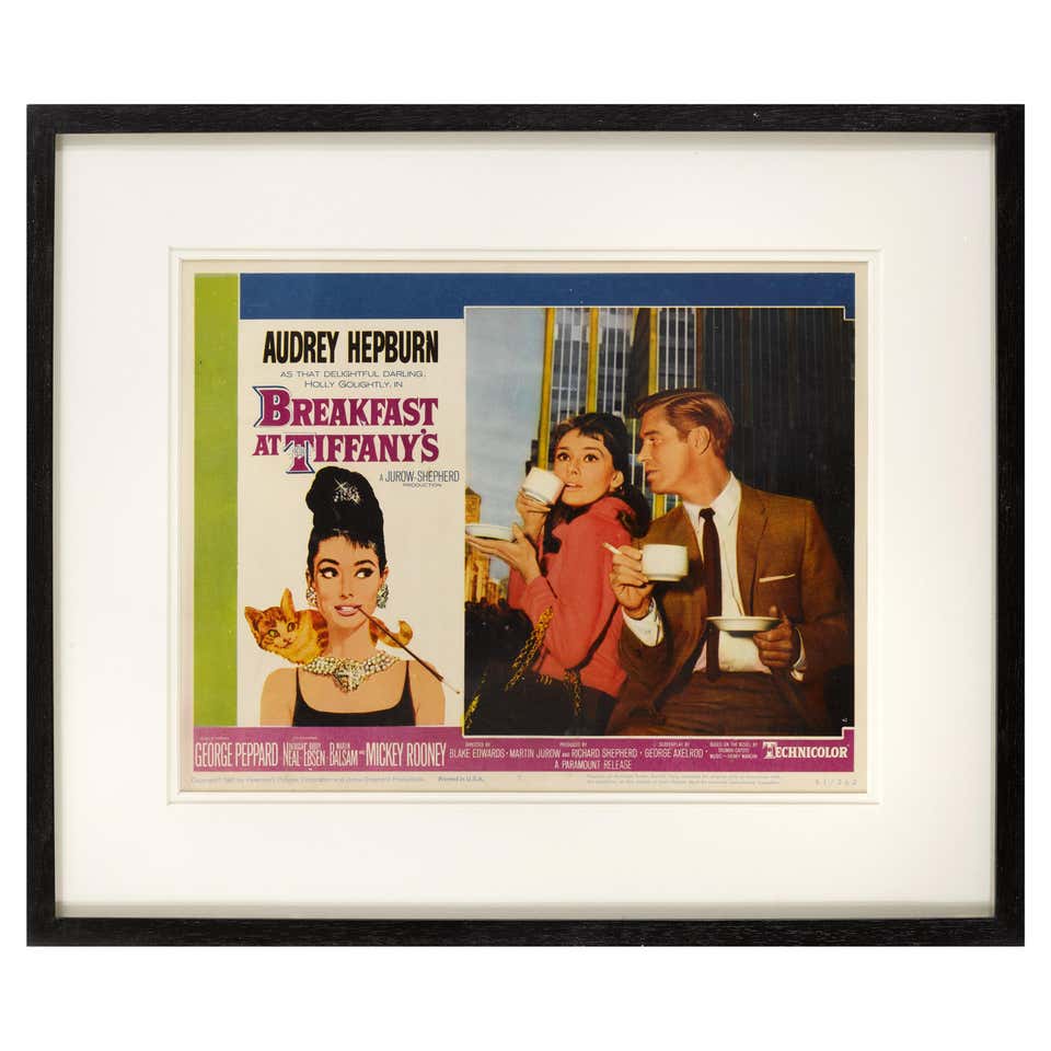 Breakfast at Tiffany''s, Framed Poster, 1961 For Sale at 1stDibs