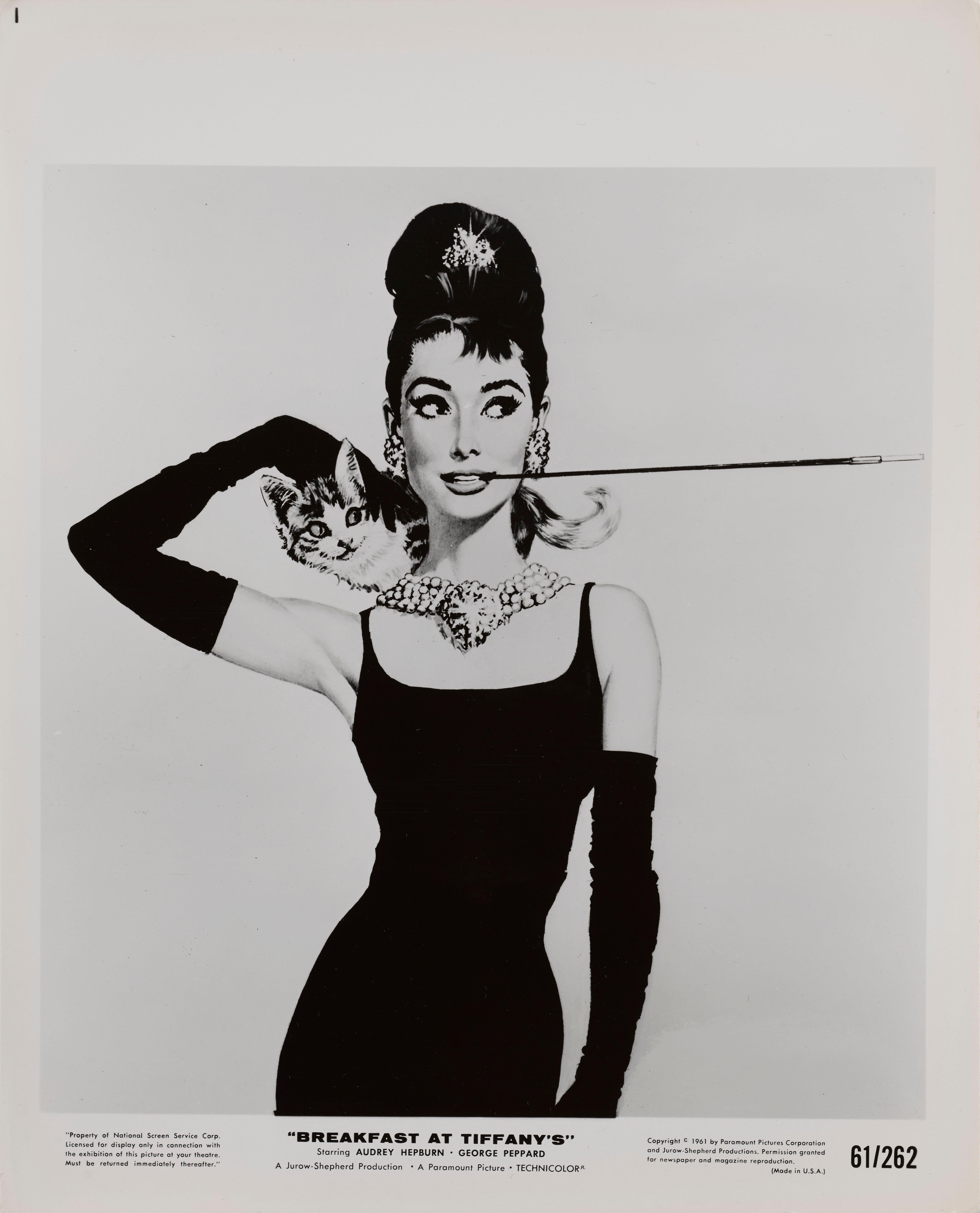 breakfast at tiffany's black and white