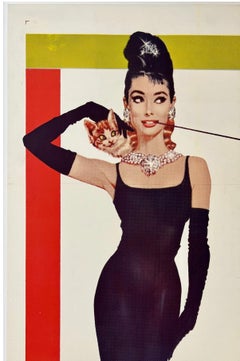 BREAKFAST AT TIFFANY'S Original Vintage One Sheet Movie Poster