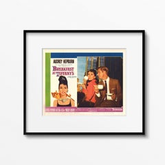 "Desayuno con diamantes" Cartel de cine original antiguo de EE.UU., 1961