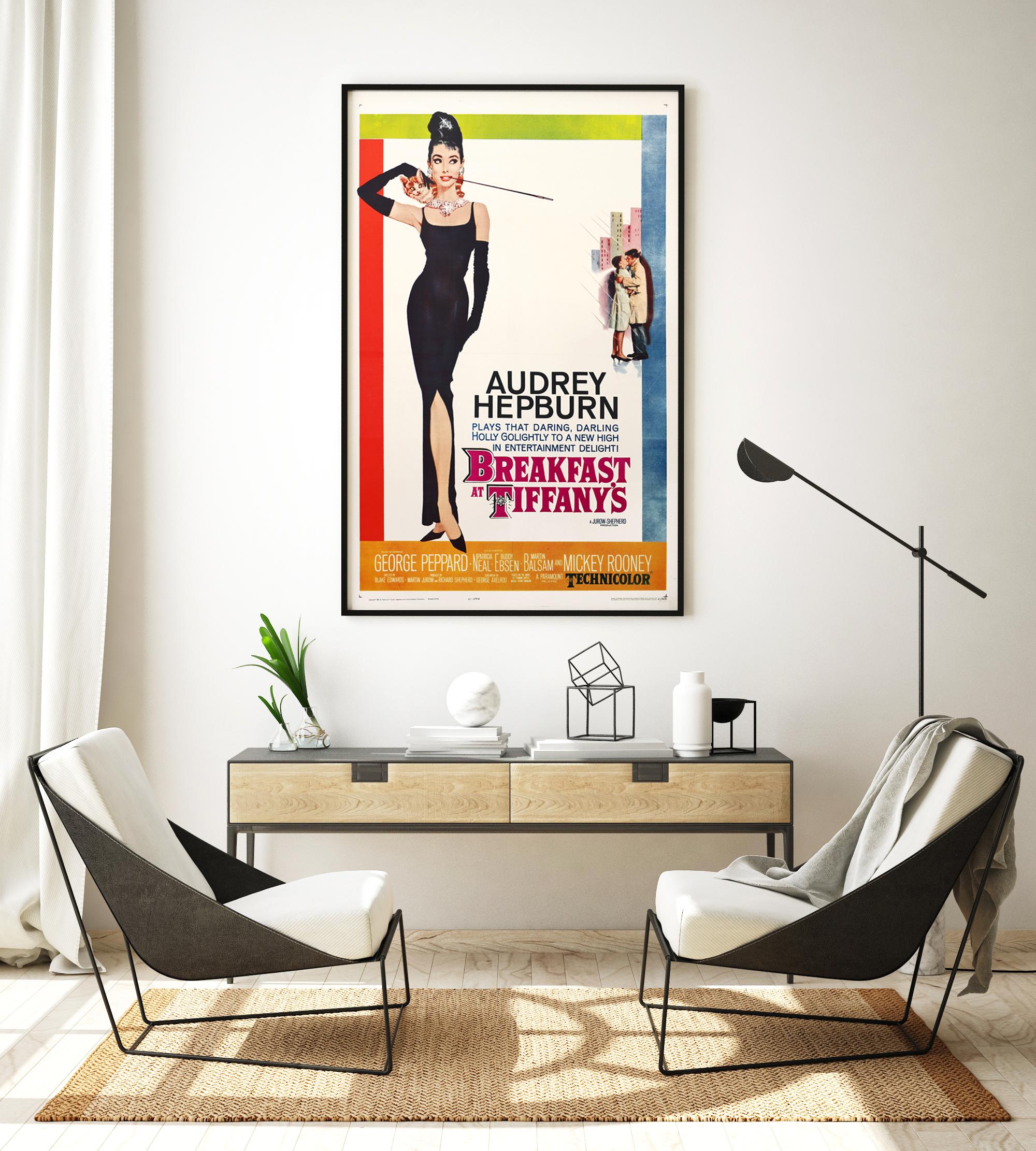 „Breakfast at Tiffany's“ Original Vintage US-Filmplakat, Ein-Blatt-Filmplakat, 1961 (Moderne) im Angebot