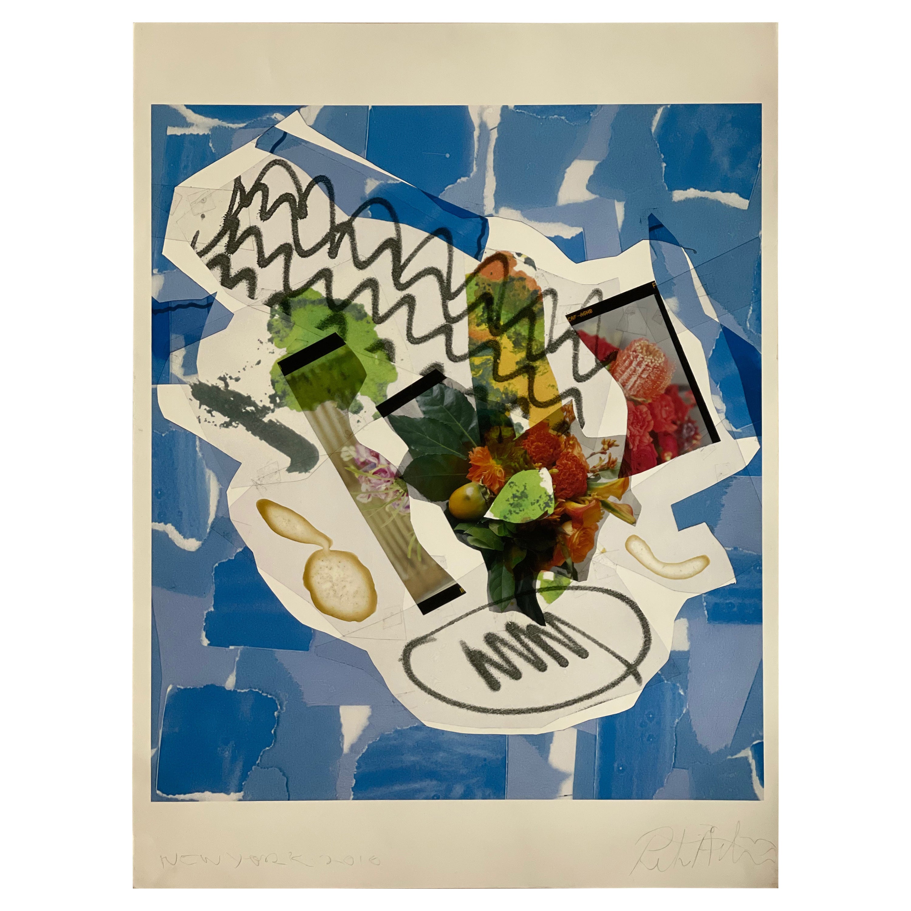 "Breakfast By The Pool In Miami" Photo Collage Print by Peter Astrom