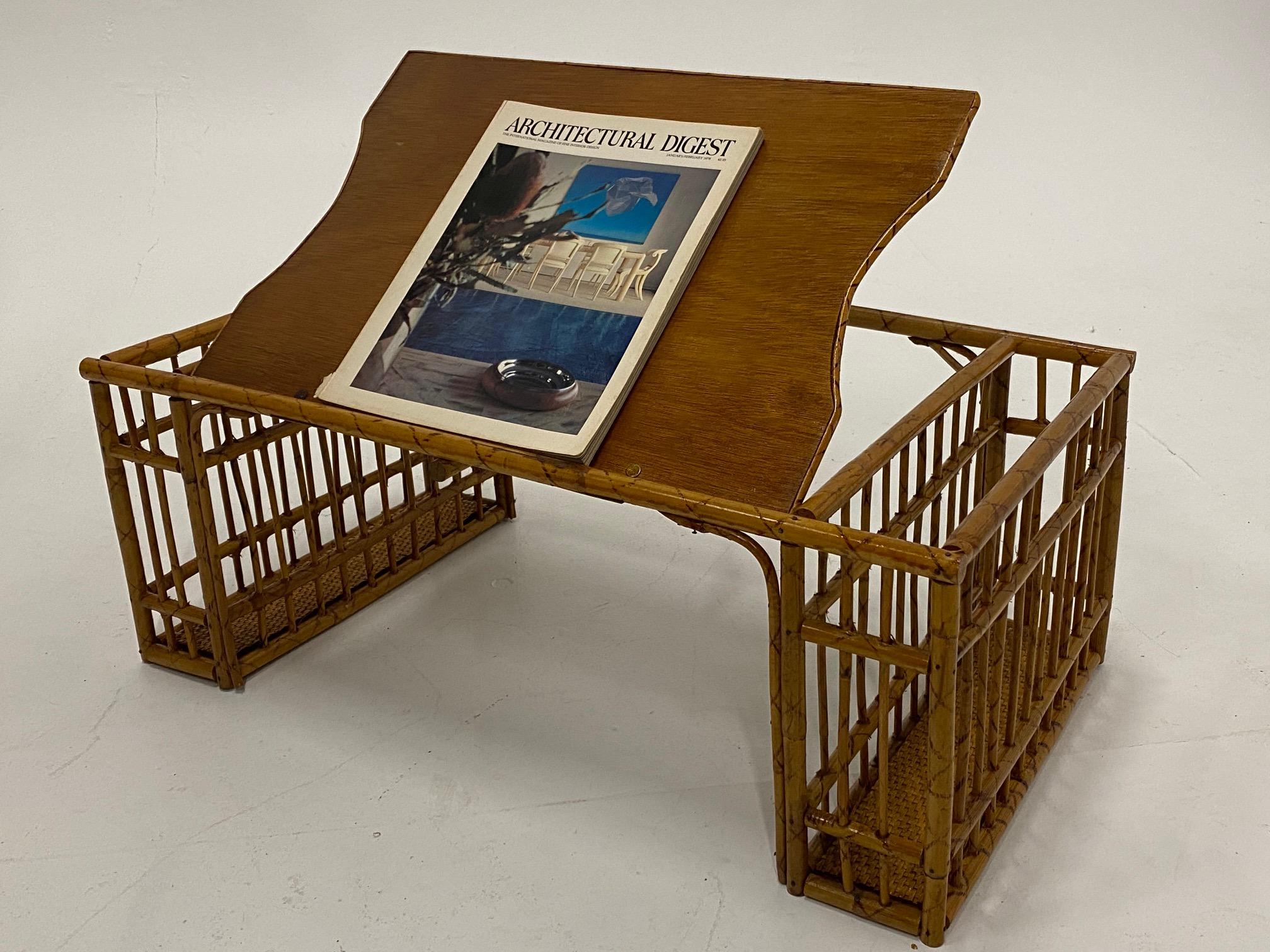 vintage bamboo breakfast tray