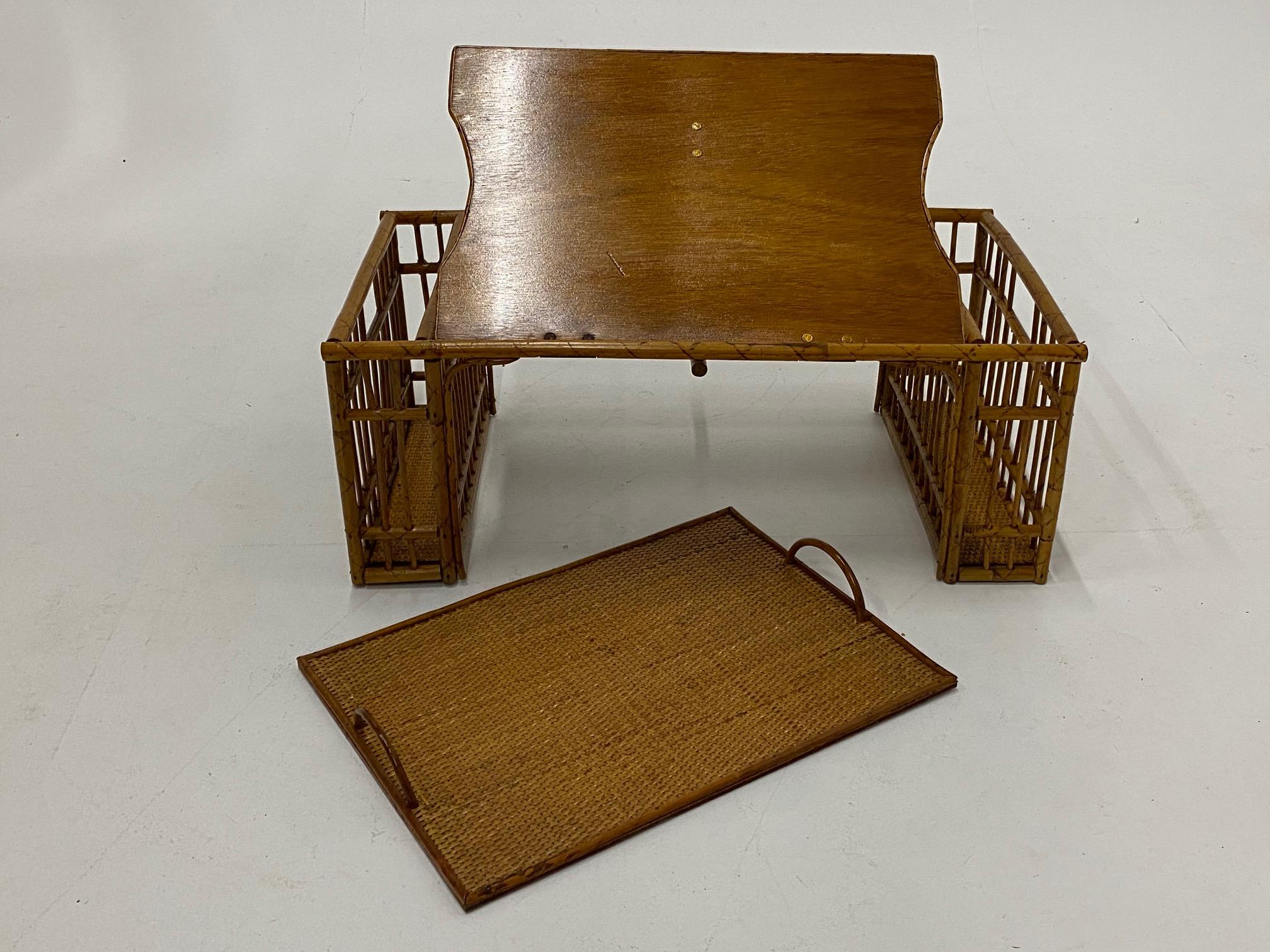 rattan bed tray
