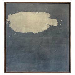«Ola rompiendo», pintura en tinta, óleo y pigmentos sobre lienzo, 96,5 x 124,5 cm