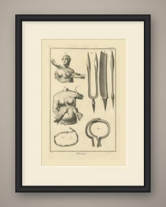 Breast Operation and Ring Clamp, Diderot Chirurgie Plate XXIX, circa 1772