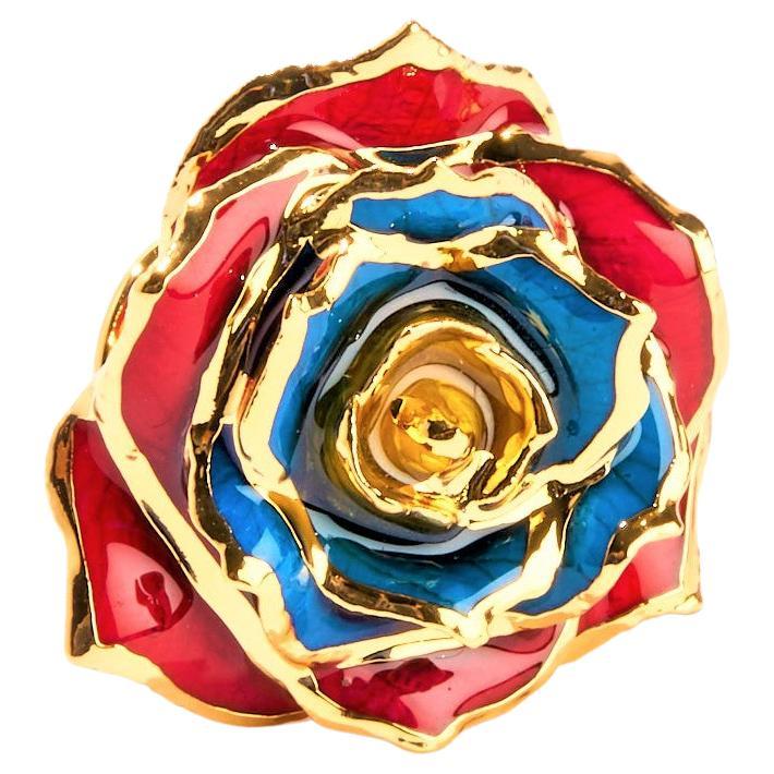 Breath of Armenia, Glossy Lacquer Real Rose Eternal Lapel Pin For Sale