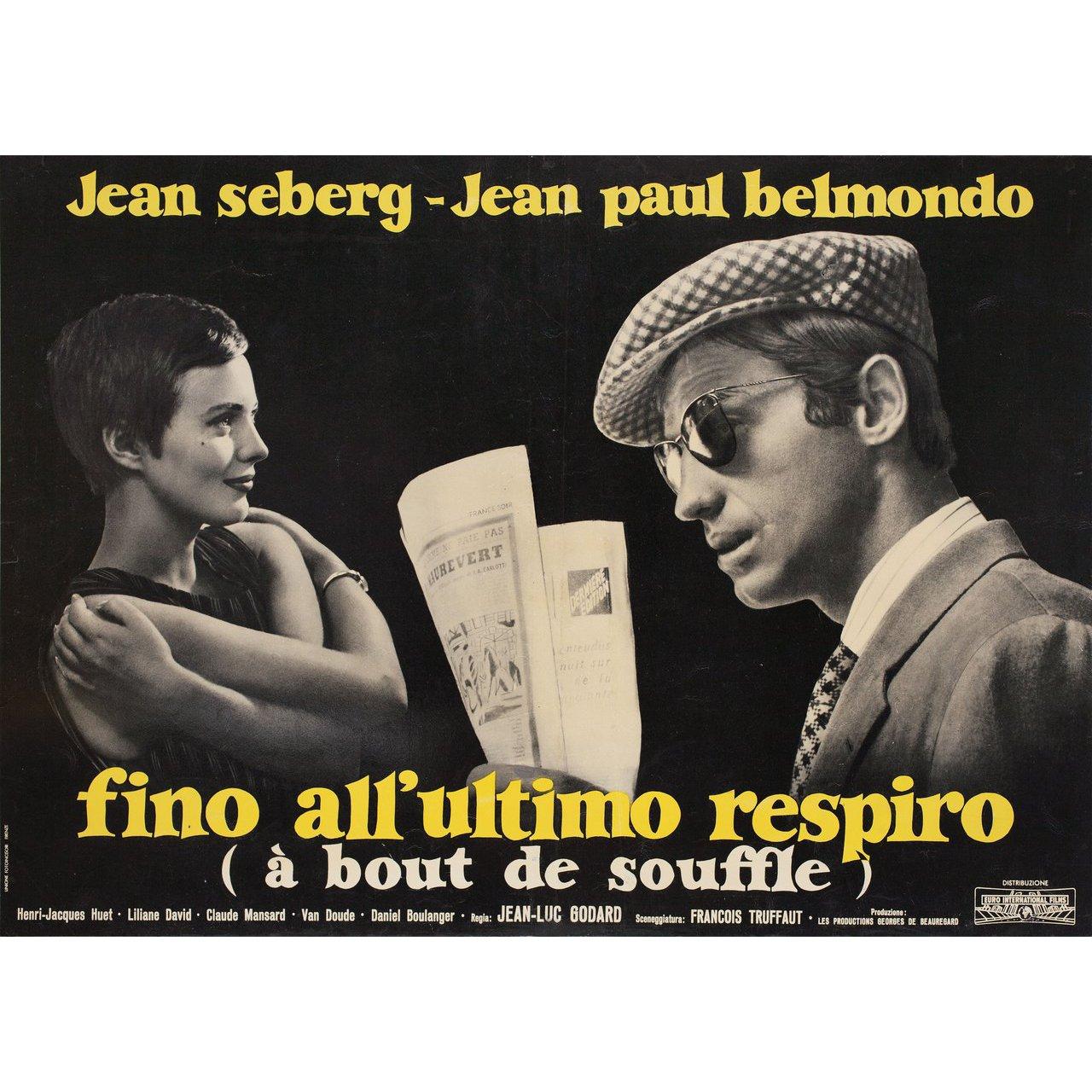 Breathless 1960 Italian Fotobusta Film Poster In Good Condition In New York, NY