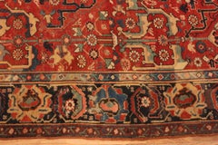Époustouflant tapis de galerie persan ancien d'un large couloir nord-ouest, 6'9" x 19'6"