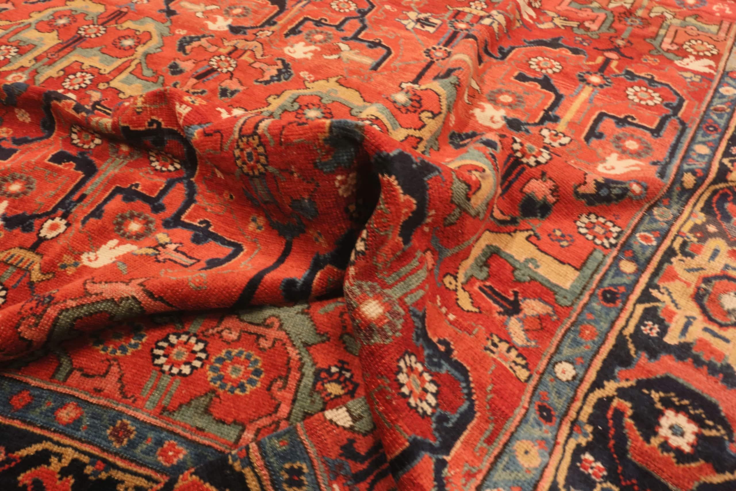 Perse Époustouflant tapis de galerie persan ancien d'un large couloir nord-ouest, 6'9