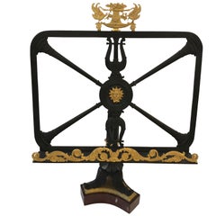 Breathtaking Bronze Dore Neoclassical Bookstand or Short Table Lectern