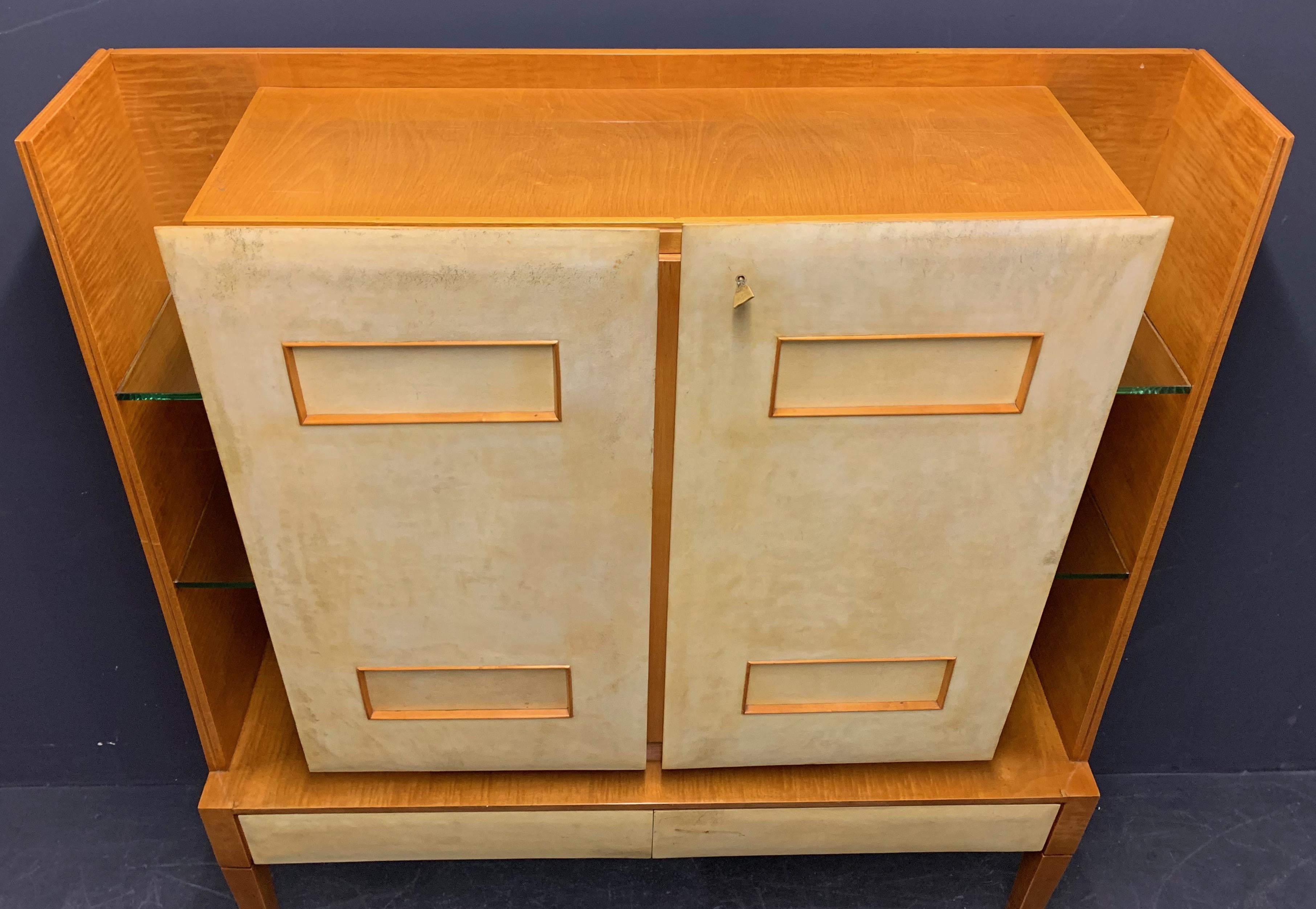 Breathtaking Cabinet or Bar Attributed to Andre Arbus For Sale 3