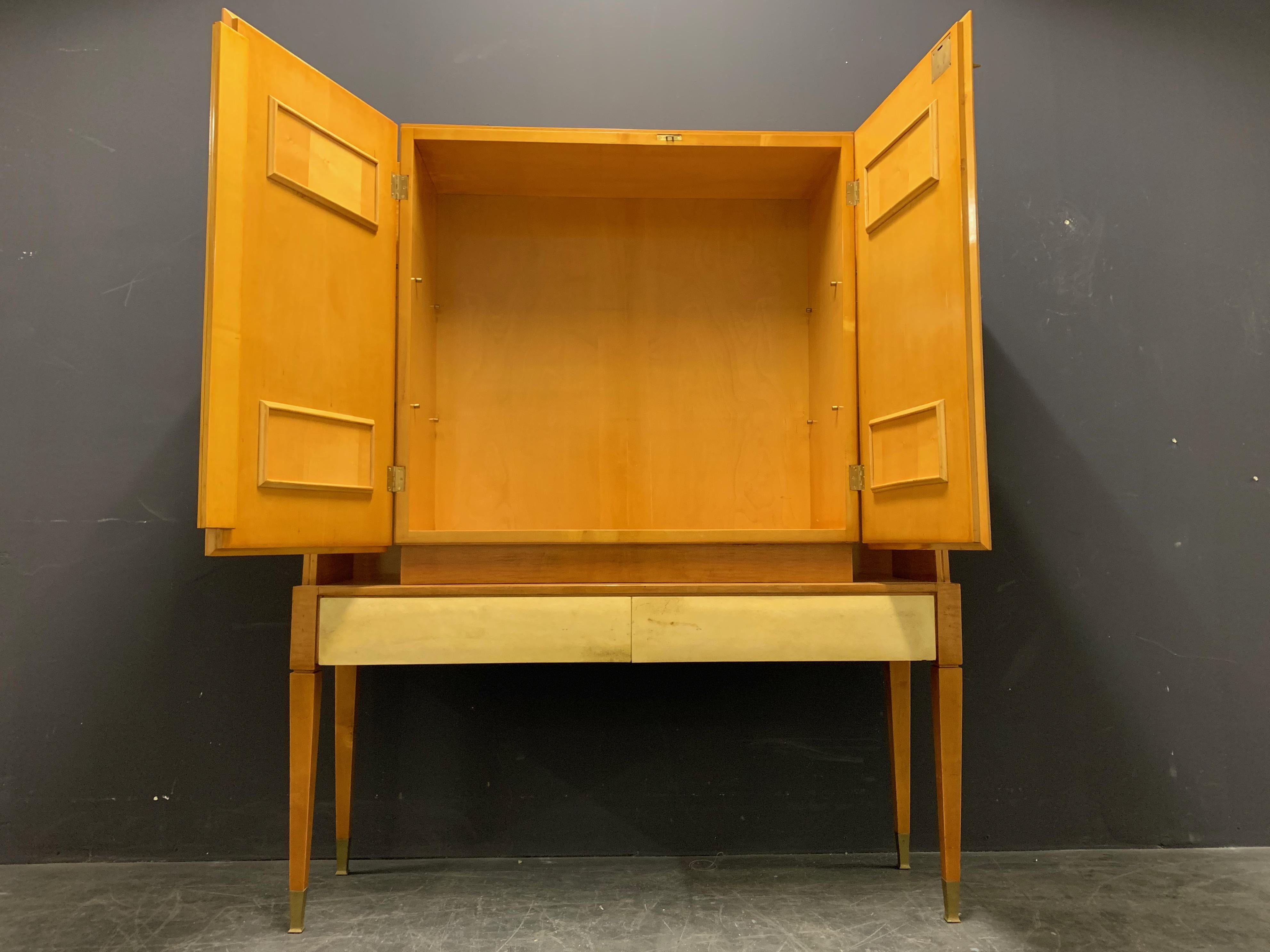 Breathtaking Cabinet or Bar Attributed to Andre Arbus For Sale 5