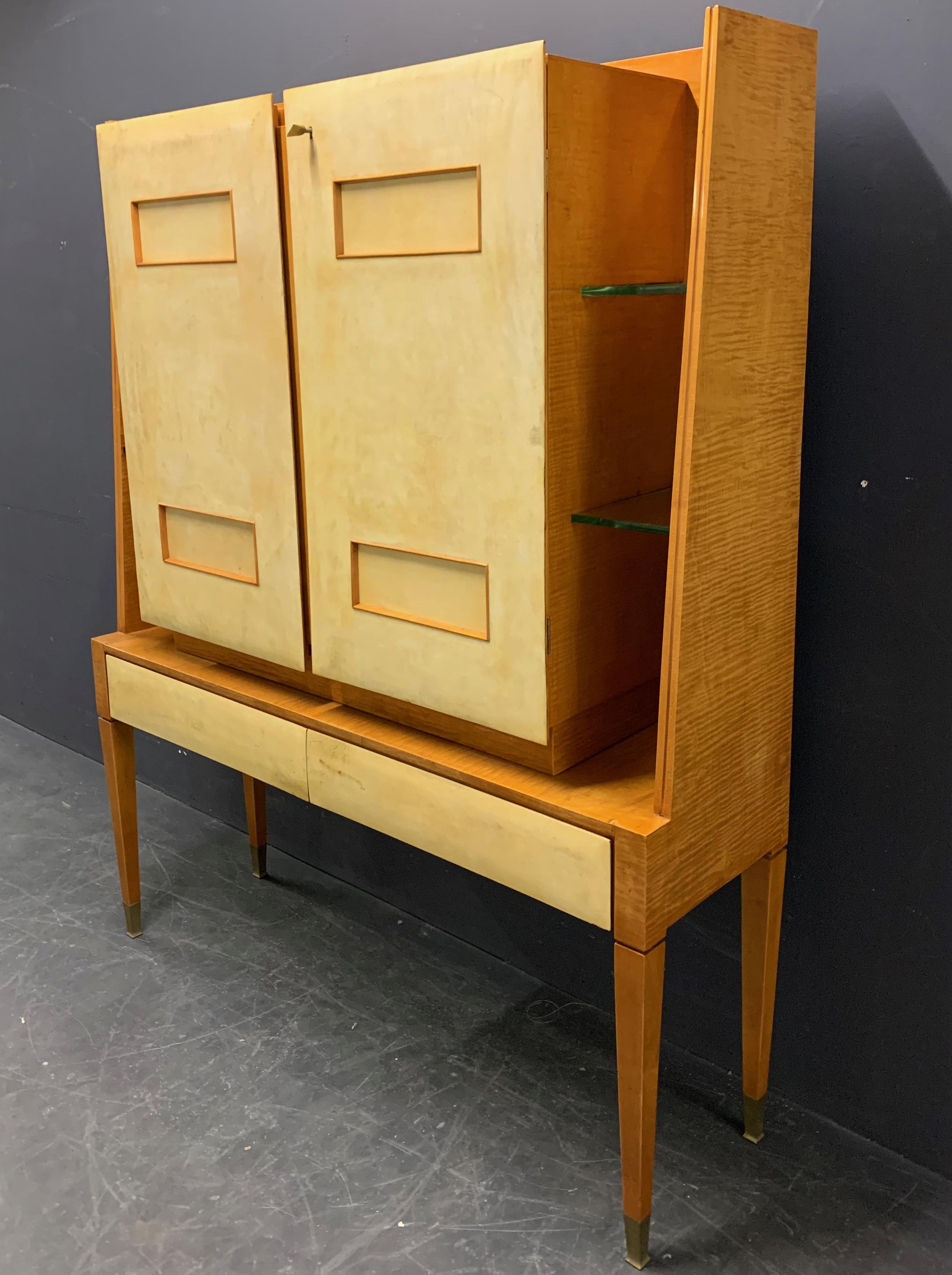 Art Deco Breathtaking Cabinet or Bar Attributed to Andre Arbus For Sale